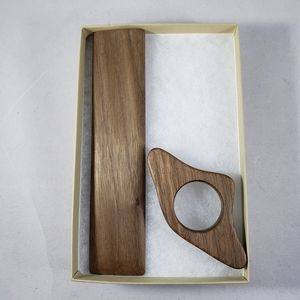 Handmade walnut bookmark and page holder reading assistant set